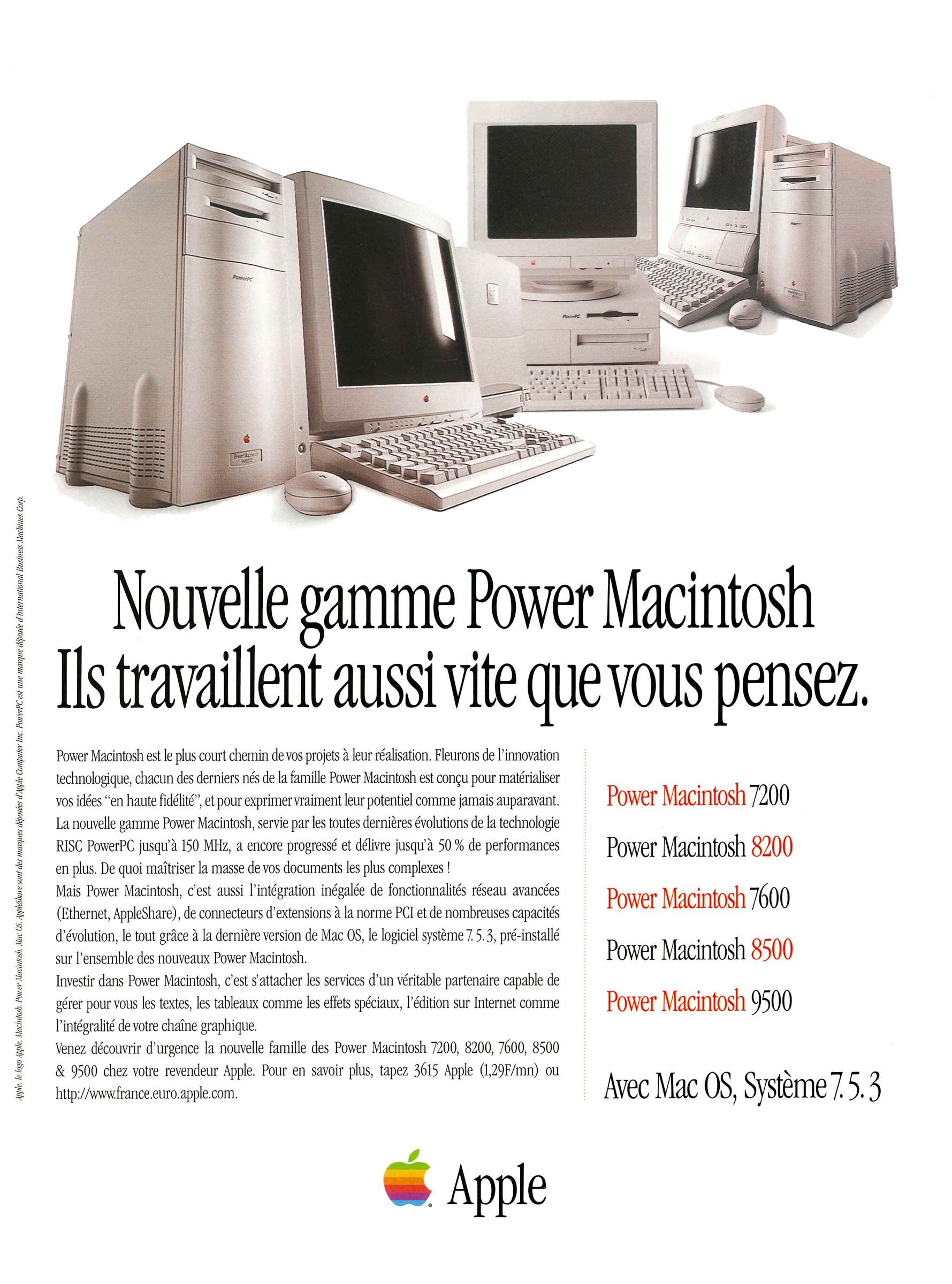 Publicité Nouvelle Gamme Power Macintosh Les Trésors De Laventure