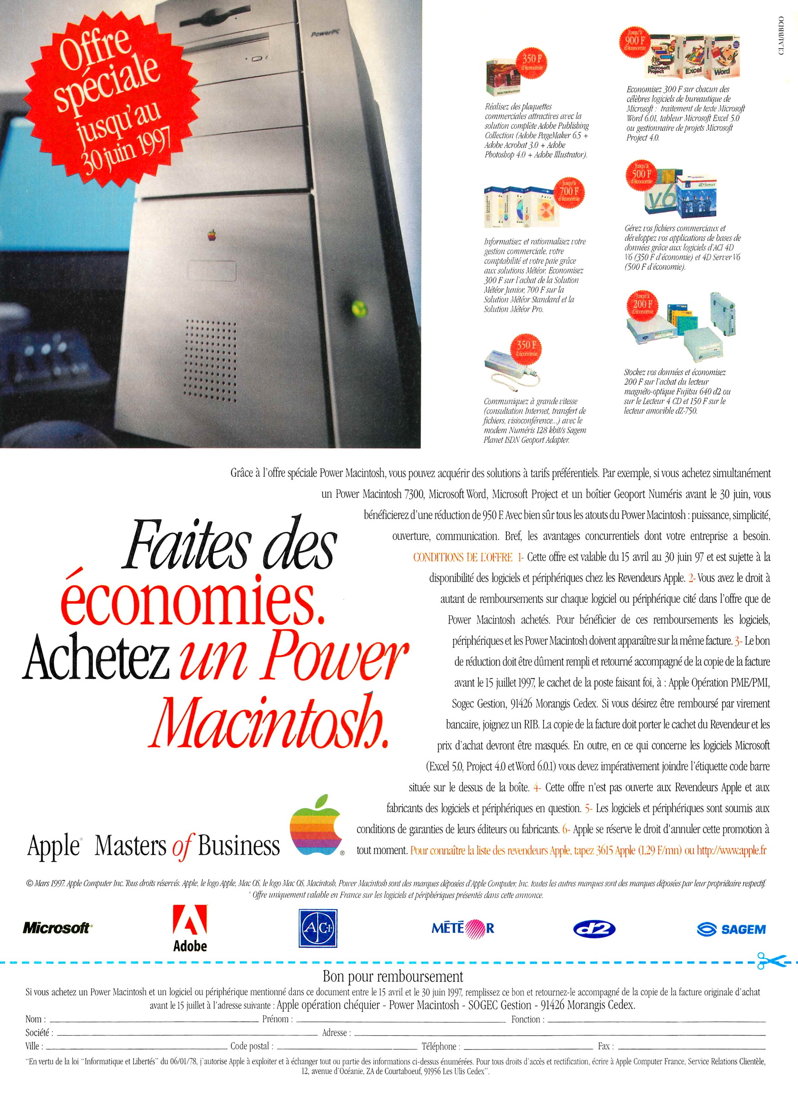 Publicité Faites Des économies Avec Power Macintosh Les Trésors De