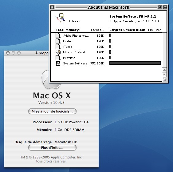 Quand Mac OS 9 et Mac OS X devaient partager leur mémoire – Les ...